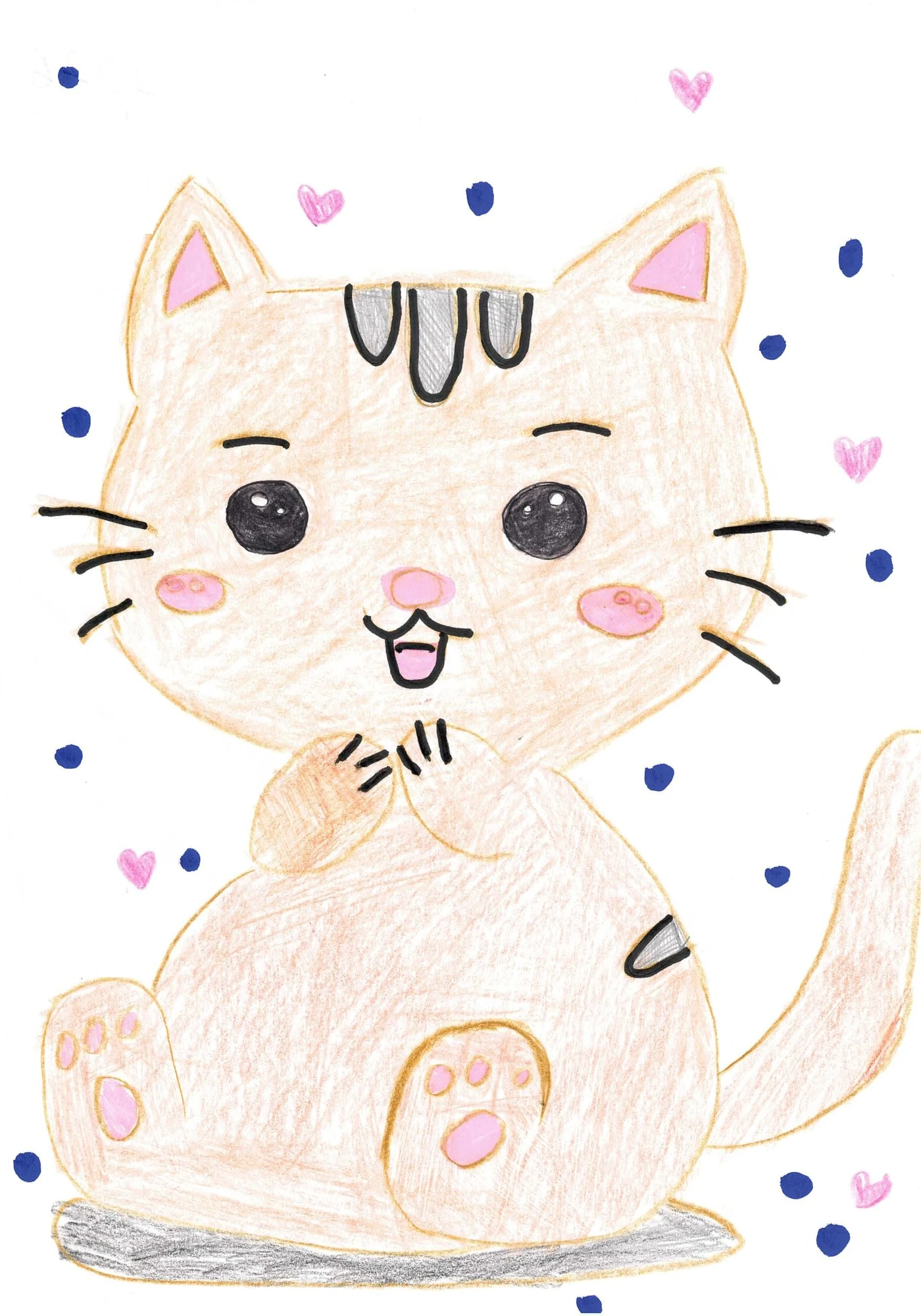 Meine Zeichnung einer Katze